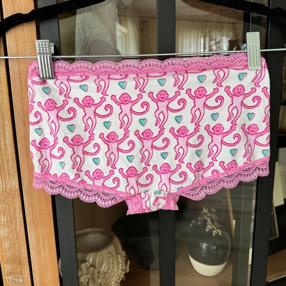 Roller Rabbit Icon Bikini underwear panties lace monkeys cotton modal teen - Picture 2 of 8